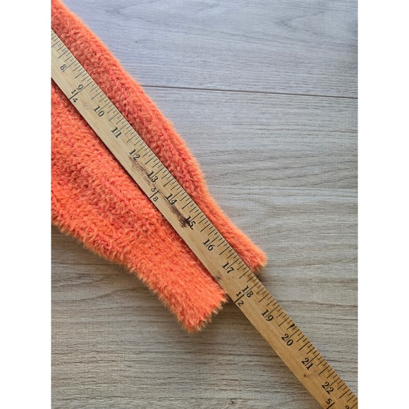 NWT Urban Outfitters Women's Wrap Sweater Size S Orange Knit V-Neck minimalist - Picture 8 of 11